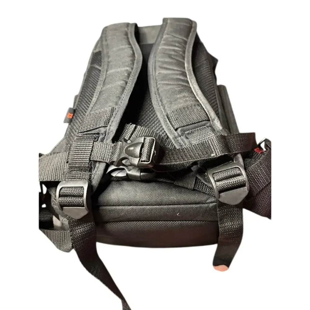 VIVITAR DSLR Camera Backpack Bag Black Padded Case w/ Rain Fly Tripod Pocket
